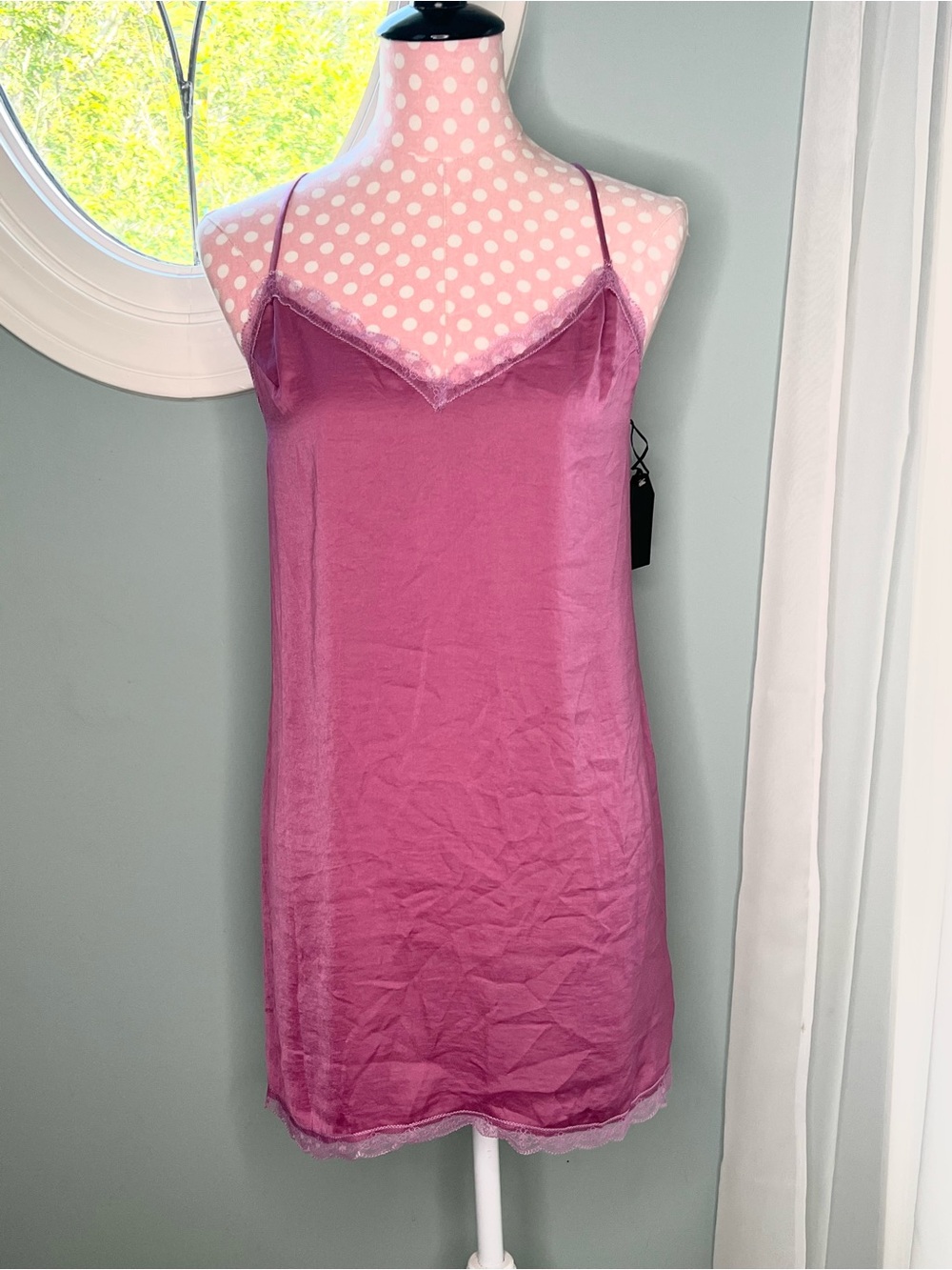 Midnight Bakery Satin Chemise Size M